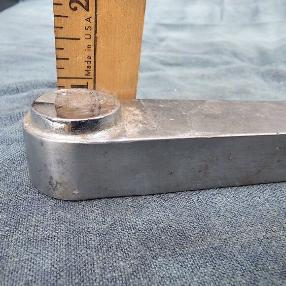 Vintage Safe Vault Door Handle - 5.5" x 1" Stainless Steel Alloy - Picture 6 of 8